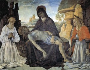 Pieta With St. Jerome And Santa Maria Magdalena — Vannucci Pietro (le Perugin)