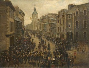 Common Riding Procession At Tower Knowe — James Tait