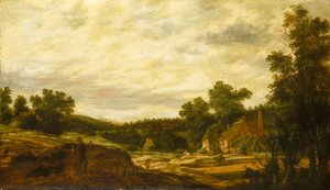Hilly Landscape, Pieter Stalpaert, 1635 — Peeter Stalpaert
