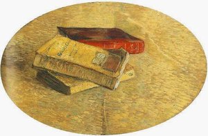 Still Life With Three Books — Vincent Willem Van Gogh, Post-impressionism
