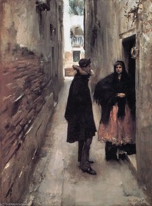 Street In Venice — John Singer Sargent, Impressionism