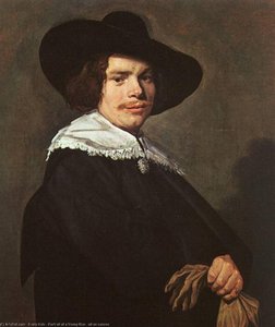 Portrait Of A Young Man - Oil On Canvas — Frans Hals I