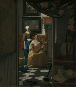 The Love Letter — Johannes Vermeer, Baroque Realism