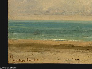 Calm Sea, Detalj 1, Ng Washington — Gustave Courbet