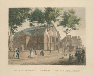 Old Lutheran Church, In Fifth Street Philadelphia — Thomas Birch