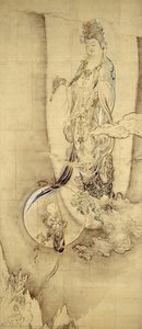 Avalokitesvara As A Merciful Mother / Draft Sketch — Kanō Enshin, Japanese Traditional Painting