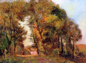 The Forest In Autumn Near Rouen — Albert-charles Lebourg