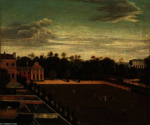 View Of Carlton House, With A Royal Party In The Grounds — Richard Wilson