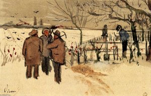 Miners In The Snow Winter — Vincent Willem Van Gogh