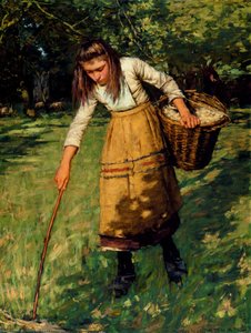The Wool Gatherer — Henry Herbert La Thangue, Contemporary Realism