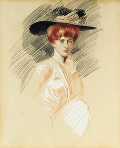 Elegant Woman In Hat — Paul César Helleu