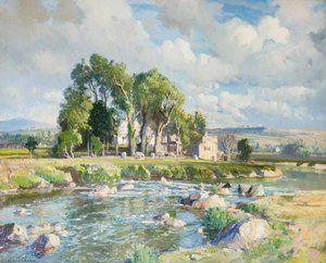 Fresh Winds On A May Day, Isla River, Aberdeenshire — Samuel John Lamorna Birch