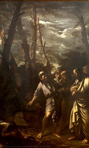Diogenes Throwing Away His Drinking Cup. — Salvator Rosa, Baroque