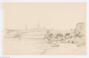 Untitled (pier And Beach) — Howard Russell Butler