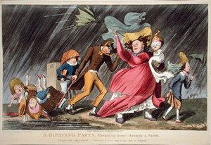 A Gipsying Party Returning Home Through A Storm — Theodore Lane