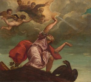 Saint John The Evangelist On Patmos — Titian Ramsay Peale Ii
