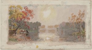 River In Mist — Jasper Francis Cropsey