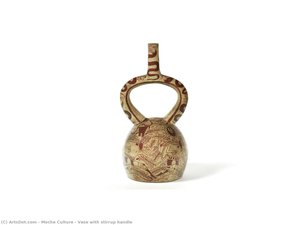 Vase With Stirrup Handle — Moche Culture