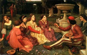 A Tale Of The Decameron — John William Waterhouse