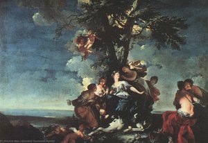 The Rape Of Europa — Giovanni Domenico Ferretti, Rococo Style