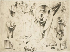 Design for Post-Suprematist Sculpture Dishes