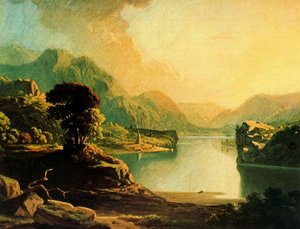 Landscape With An Indian Encampment — George Caleb Bingham