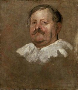 Head Of A Bearded Man Wearing A Falling Ruff — Sir Anthony Van Dyck