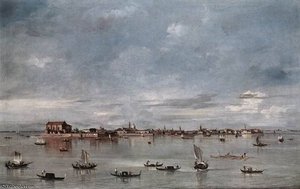 San Cristoforo San Michele And Murano Seen From The Fondamenta Nuove — Francesco Lazzaro Guardi