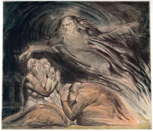 The Lord Answering Job Out Of The Whirlwind — William Blake, Romantic Age Romantic Age