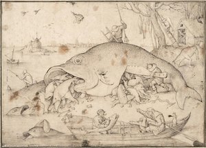 Big Fish Eat Little Fish, 1556 — Pieter Bruegel The Elder, Northern Renaissance