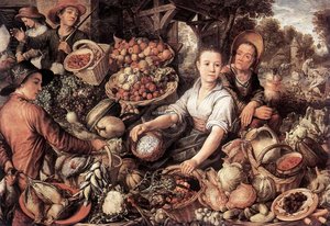 The Vegetable Market — Joachim Beuckelaer, Northern Renaissance