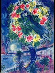 Couple And Fish — Marc Chagall