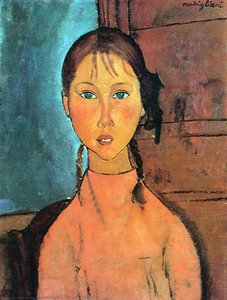 Girl With Pigtails — Amedeo Clemente Modigliani