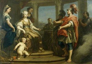 Aeneas And Achates Wafted In A Cloud Before Dido, Queen Of Carthage, With Cupid At Her Feet — Jacopo Amigoni