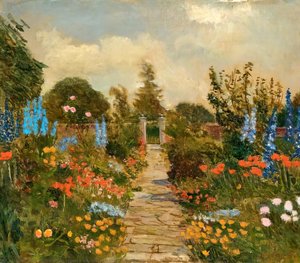 Kitchen Garden At Burderop Park, Wiltshire — Kate Allen Tryon, Impressionism