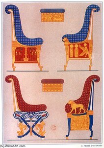 Chairs And Foot Stools — Émile Prisse D'avennes