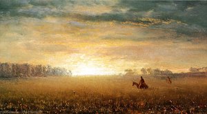 Sunset Of The Prairies — Albert Bierstadt