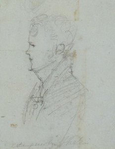 Portrait Sketch Of Edwin Landseer — John Frederick Lewis