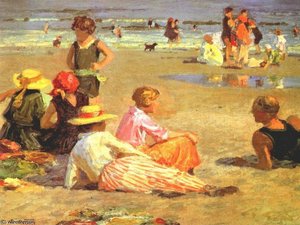 Manhattan Beach — Edward Henry Potthast, Impressionism