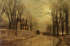 The Turn Of The Road — John Atkinson Grimshaw