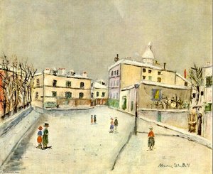 Snow Over Montmartre — Maurice Utrillo