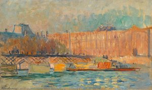 Le Louvre Et Le Pont Des Arts — Albert-charles Lebourg