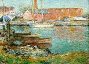 The Red Mill, Cos Cob — Frederick Childe Hassam