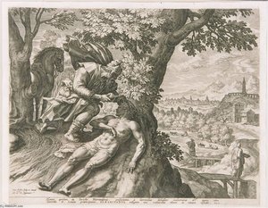 The Good Samaritan — Nicolaes De Bruyn