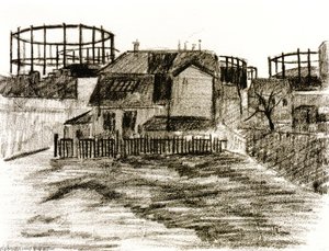 The Gas Tanks At Clichy — Paul Signac