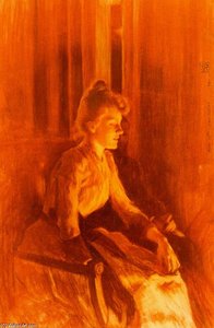 Portrait Of Maria Sèthe — Theo Van Rysselberghe, Post-impressionism