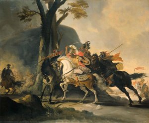 Alexander The Great At The Battle Of The Granicus Against The Persians, Cornelis Troost, 1737 — Cornelis Troost