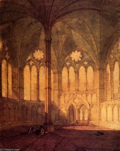 The Chapter House Salisbury Cathedral — Joseph Mallord William Turner