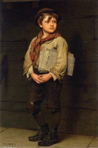 News Boy — John George Brown