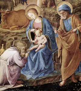 The Adoration Of The Magi (detail) — Fra Angelico, Renaissance Painting